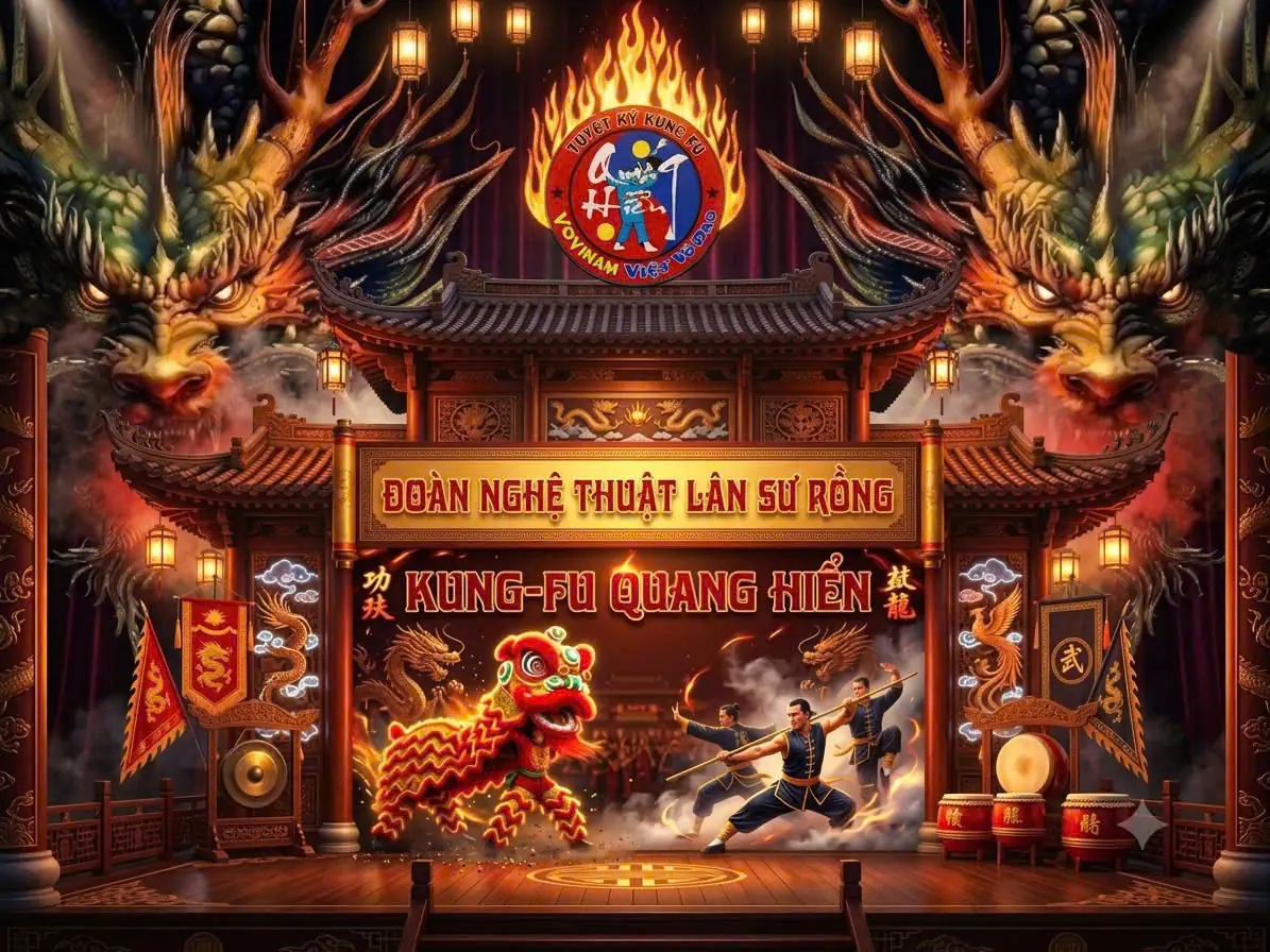 ĐOÀN NGHỆ THUẬT LÂN SƯ RỒNG - KUNG FU QUANG HIỂN 